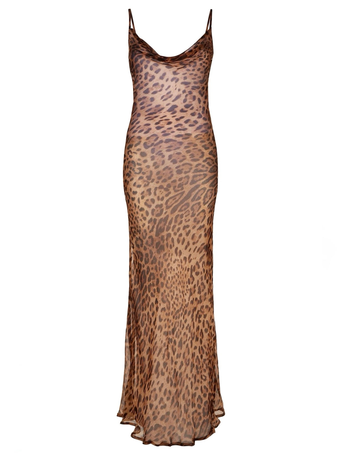 Leopard Maxi Slip Dress